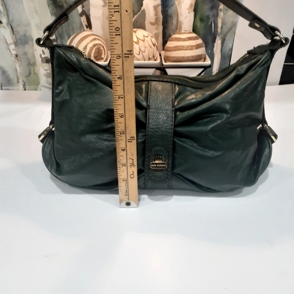 Dana Bachman hunter green and gold satchel - Picture 7 of 13
